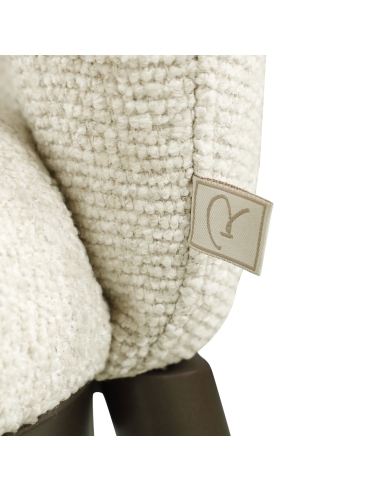 Esszimmerstuhl aus feuerhemmendem Stoff Biscuit GANDY
