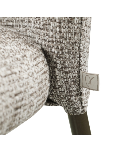 Chaises Empilables Tissu Tweed Terre Ignifugé STACKER