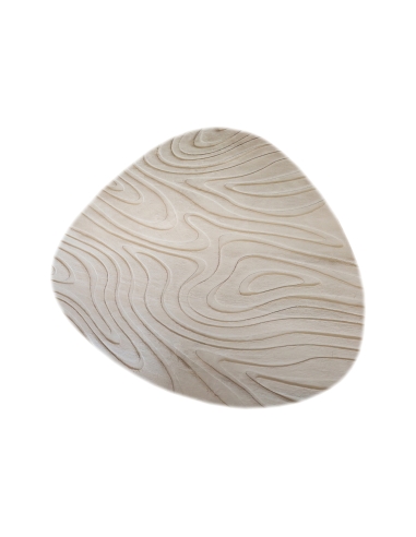 Organic Relief Pebble-Shaped Rug Beige SVERRE