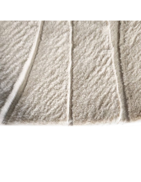 Teppich Kieselsteinform Organisches Relief Beige SVERRE