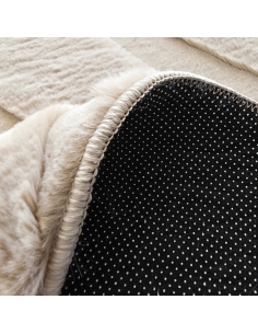 Teppich Kieselsteinform Organisches Relief Beige SVERRE 2