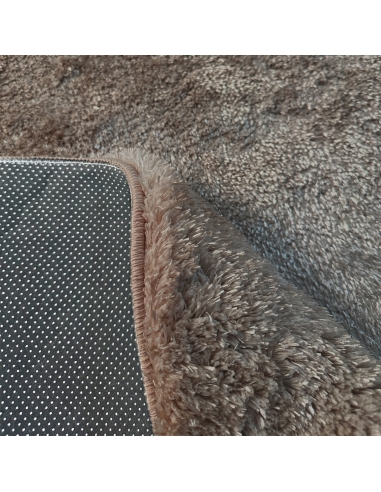 Tappeto Forma Ciottolo Texture Morbida Marrone FREYA