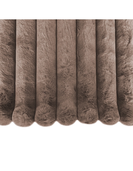 Manta Textura Canelada Suave Taupe FURENZO