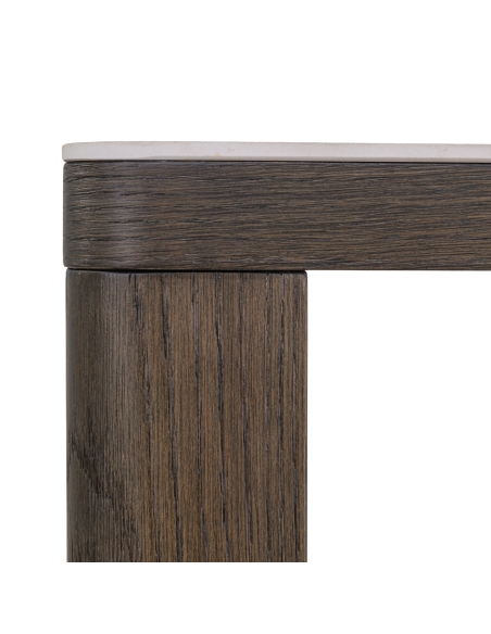 Table d'Appoint Plateau Effet Travertin NANDO