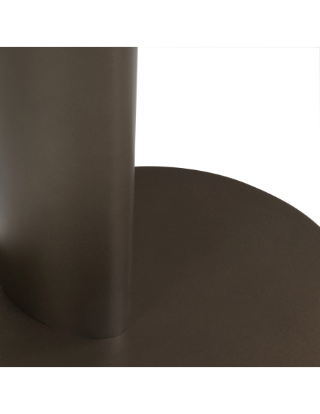 Round Side Table Travertine Effect Top RITZ