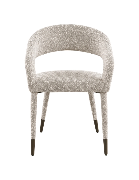 Chaise Silhouette Sculpturale Bouclé Naturel GIA