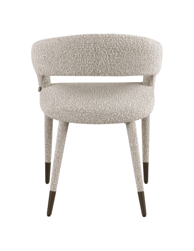 Silla Silueta Escultural Bouclé Natural GIA
