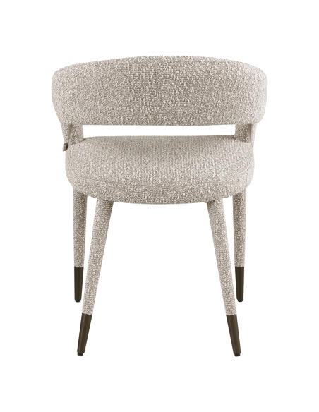 Chaise Silhouette Sculpturale Bouclé Naturel GIA