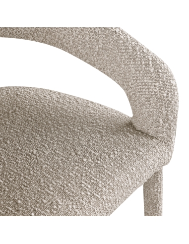 Chaise Silhouette Sculpturale Bouclé Naturel GIA
