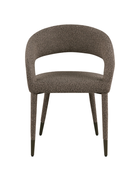 Sculpturale stoel Bouclé Bruin GIA