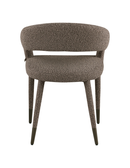 Sculptural Silhouette Chair Brown Bouclé GIA