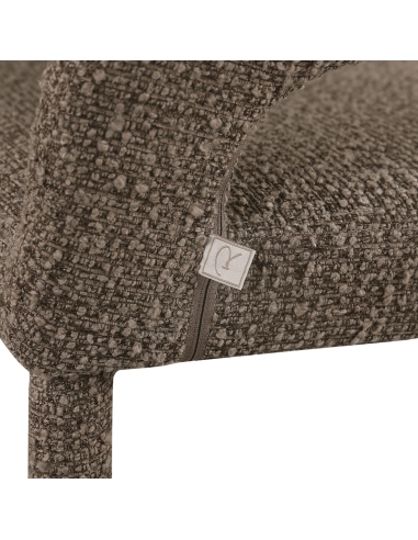 Sculptural Silhouette Chair Brown Bouclé GIA