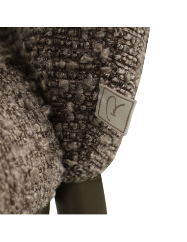 Brown Bouclé Fabric Dining Chair GANDY