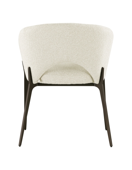 Silla de comedor con reposabrazos Biscuit KENZI