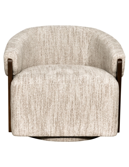 Sillón giratorio ignífugo tejido natural MARINA
