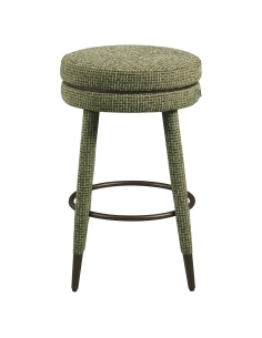 Tabouret de Comptoir Pivotant Rond Vert TENASHAR 2