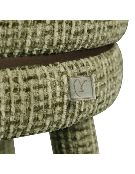 Round Green Swivel Counter Stool TENASHAR