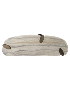 Console Travertine Top Bronze Base ARCADIA 2