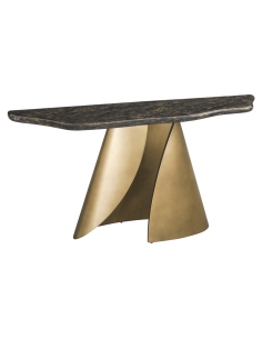 Natural Marble Console Gold Base GOLDMAN