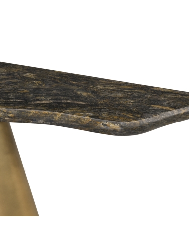 Natural Marble Console Gold Base GOLDMAN