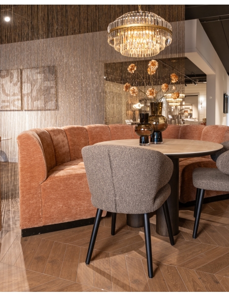 Gepersonaliseerde bank met afgeronde hoek | Loft Attitude