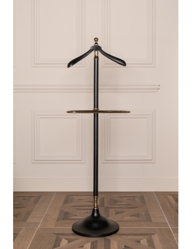 Porte-manteau valet noir et doré BALLEY | Loft