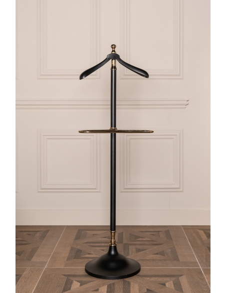 Porte-manteau valet noir et doré BALLEY | Loft