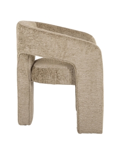 Chaise de salle à manger tonneau beige BELLE | Loft 2