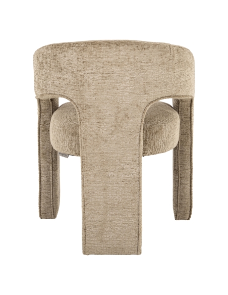 Chaise de salle à manger tonneau beige BELLE | Loft