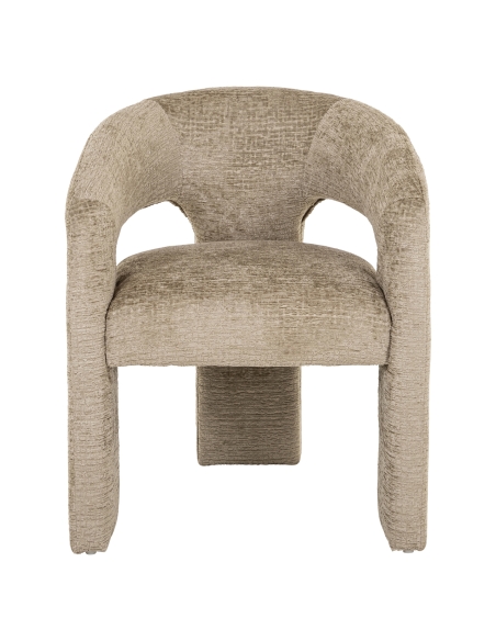 Chaise de salle à manger tonneau beige BELLE | Loft