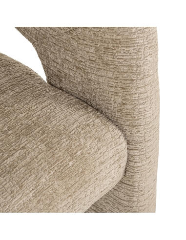 Chaise de salle à manger tonneau beige BELLE | Loft