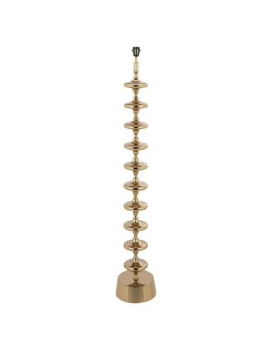 Gestapelde sculpturale gouden vloerlamp JANE | Loft