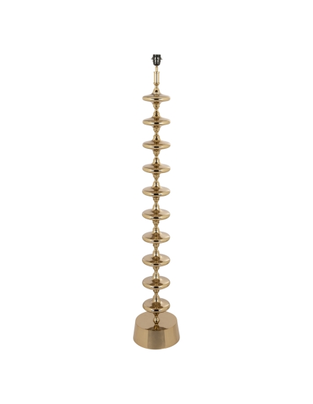 Skulpturale gestapelte goldene Stehlampe JANE | Loft