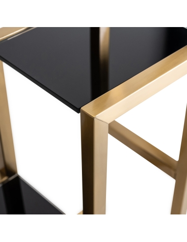 Asymmetrical gold display shelf MAGNUS | Loft