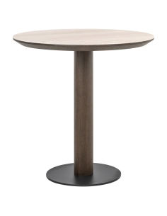 Table bistro ronde effet travertine 75 RITZ | Loft