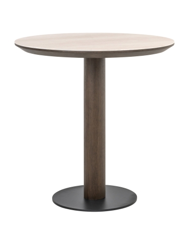 Mesa de bistrô redonda efeito travertino 75 RITZ | Loft
