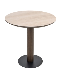 Round bistro table travertine effect 75 RITZ | Loft 2