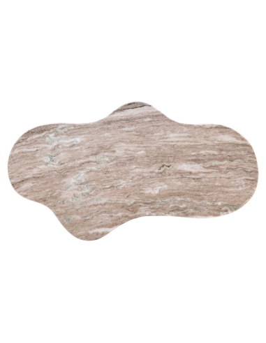 Table basse marbre laiton vieilli ABANDOS | Loft