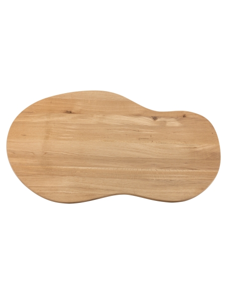 Table basse chêne naturel forme organique RIVA