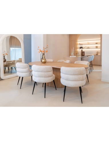 Natural oak dining table 230 RIVA | Loft