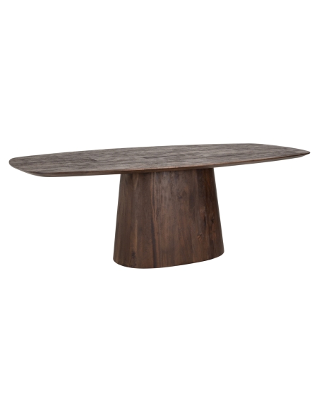 Ovaler Esstisch aus braunem Mangoholz 230 ALIX | Loft