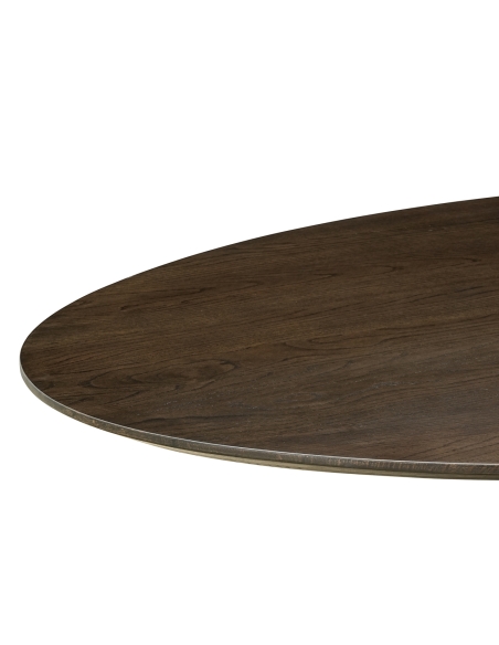 Oval dining table oak veneer 240 GORDON | Loft
