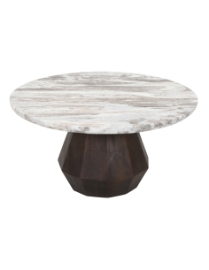 Round beige marble coffee table OBEROY | Loft