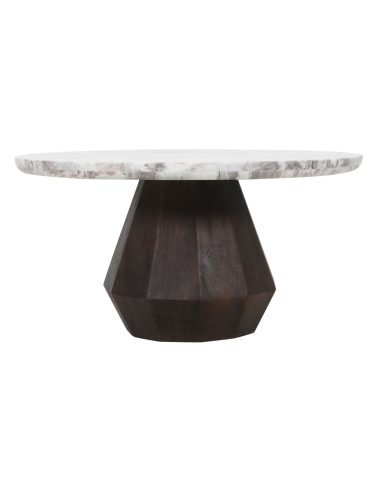 Table basse ronde en marbre beige OBEROY | Loft