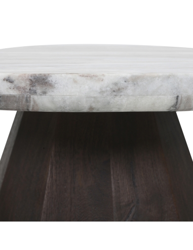 Round beige marble coffee table OBEROY | Loft