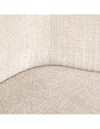 Chaise pivotante avec accoudoirs beige DAKOTA | Loft