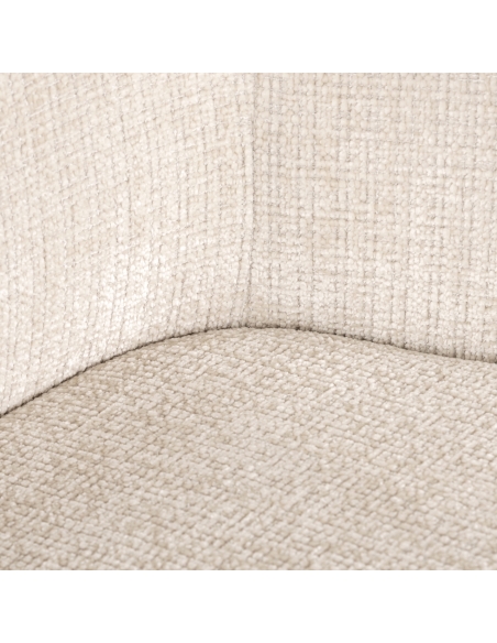 Sedia girevole con braccioli beige DAKOTA | Loft