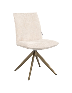 Chaise de salle à manger pivotante beige DAKOTA | Loft 2