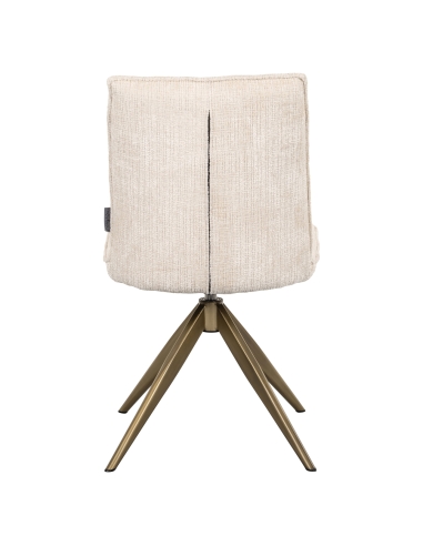 Beige swivel dining chair DAKOTA | Loft