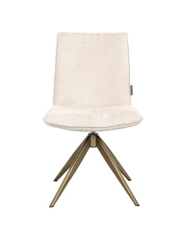 Draaibare eetkamerstoel beige DAKOTA | Loft